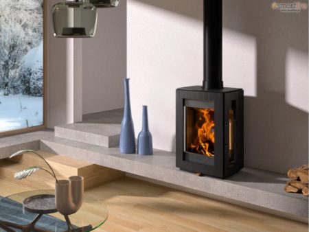 Salamandra a lenha trifacial Glow de Pousar/Pendurar - Hergom 5.9kW