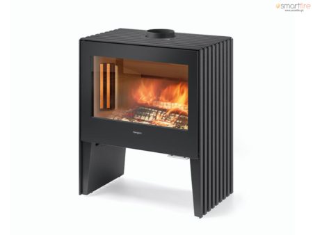 Salamandra a lenha Glance L - Hergom 7kW - Trifacial