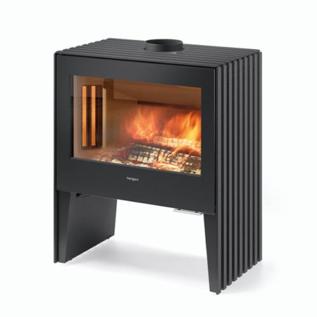 Salamandra a lenha Glance L - Hergom 7kW - Trifacial