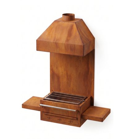 Grelhador Aço Corten ROTATIVO de Parede