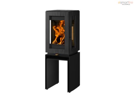 Salamandra a lenha trifacial Glow com Pés - Hergom 5.9kW