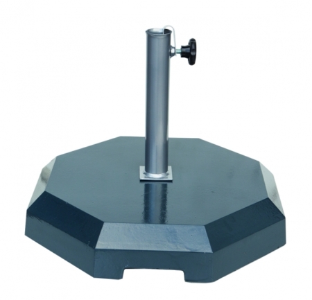 Base de Chapéu Pintada Oitavada em Betão Antracite 37Kg - Pintada