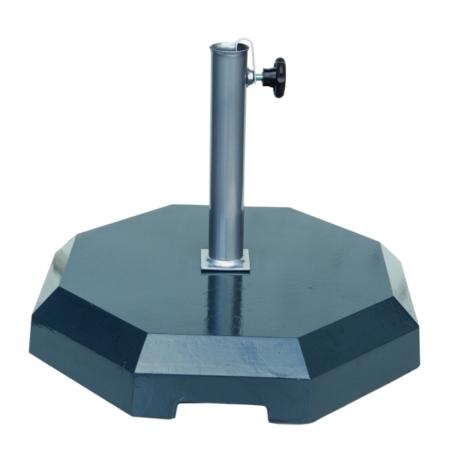 Base de Chapéu Pintada Oitavada em Betão Antracite 37Kg - Pintada
