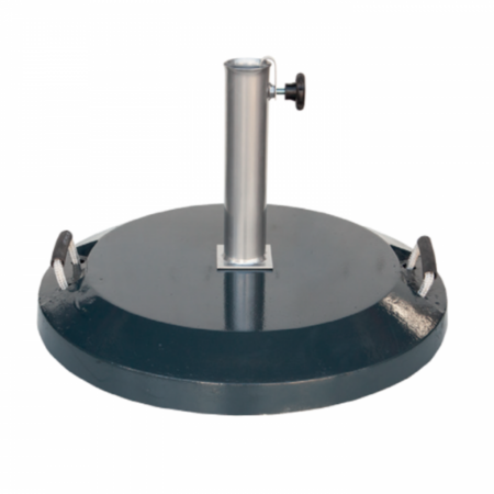 Base de Chapéu Pintada Redonda em Betão Antracite 45Kg