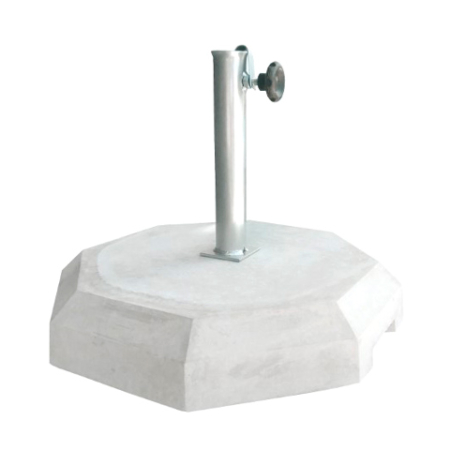 Base de Chapéu Natural Sextavada em Betão | Smartfire 23Kg