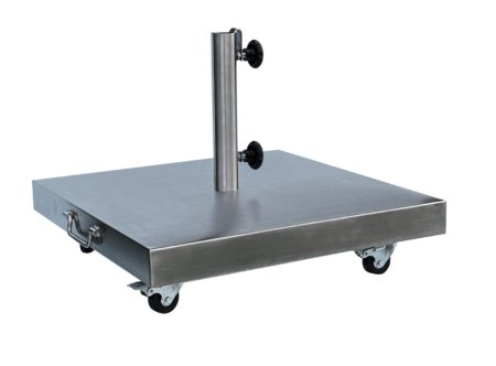 Base em Betão com Revestimento em Inox com Rodas | 46 kg