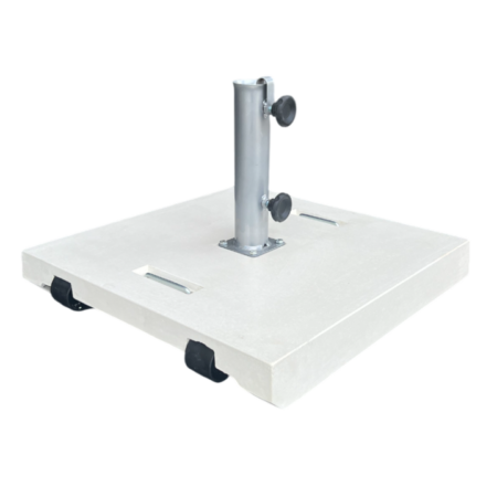 Base de Chapéu SUEVO com 2 Rodas Natural Branco em Betão | 54kg