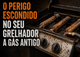 Grelhador a gás enferrujado: porque pode ser perigoso continuar a usar