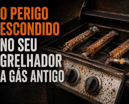 Grelhador a gás enferrujado: porque pode ser perigoso continuar a usar