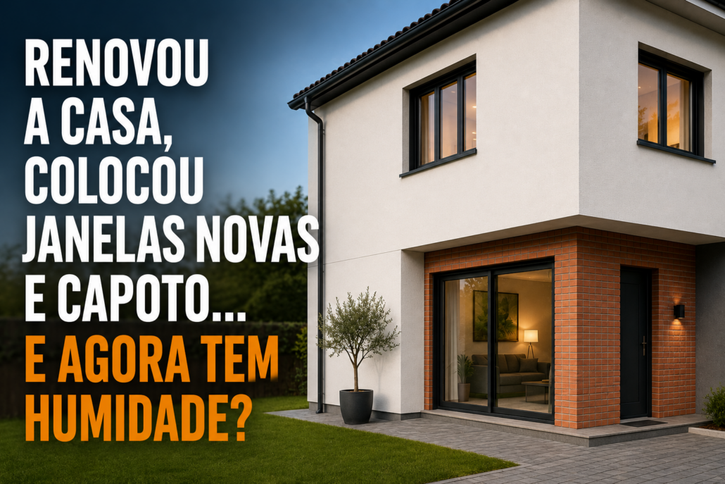 Casa renovada com humidade: janelas novas, capoto e falta de ventilação